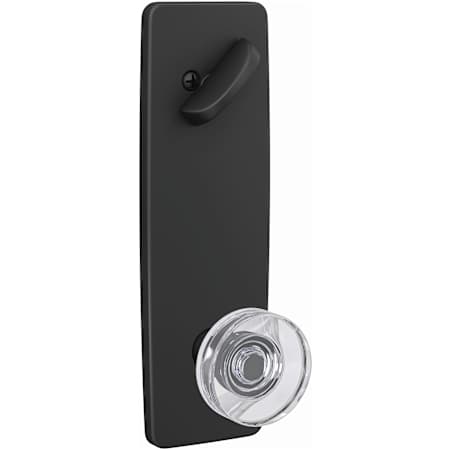 Schlage Custom Single Cylinder Keyed Entry Interior Only Pack with Dawes Lever and Greene Trim Matte Black
