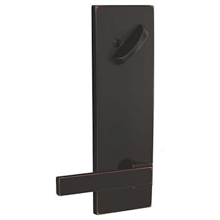 Schlage Custom Northbrook Single Cylinder Full Plate Interior Pack with Century Rose - Exterior Handleset Sold Separately Aged Bronze