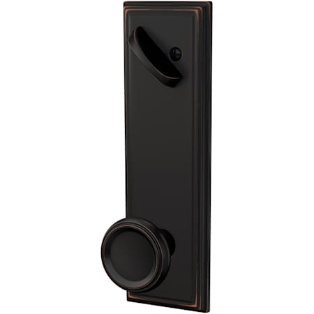 Schlage Custom Offerman Single Cylinder Full Plate Interior Pack with Addison Trim Aged Bronze