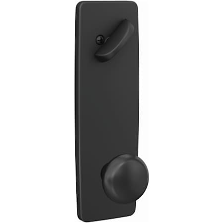 Schlage Custom Single Cylinder Keyed Entry Interior Only Pack with Plymouth Knob and Greene Trim Matte Black