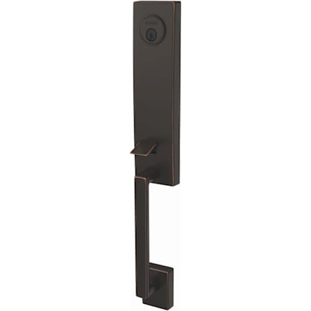 Schlage Custom Century Exterior One-Sided 3/4 Trim Dummy Handleset - Interior Side Sold Separately Aged Bronze