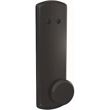 Schlage Custom Bowery One-Sided 3/4 Trim Dummy Interior Pack with Greenwich Trim - Exterior Handleset Sold Separately Aged Bronze
