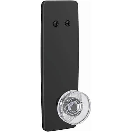 Schlage Custom Interior Only Non-Turning One-Sided Dummy with Dawes Lever and Greene Trim Matte Black
