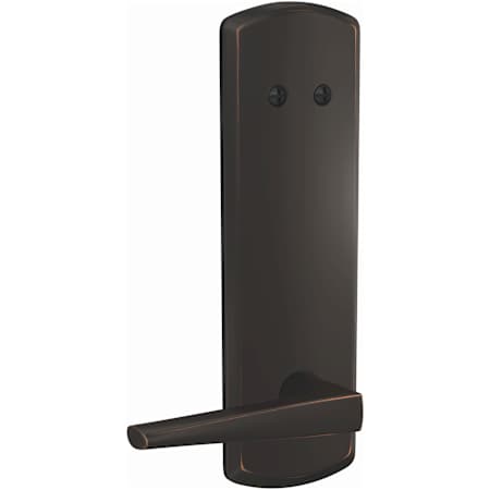 Schlage Custom Eller One-Sided 3/4 Trim Dummy Interior Pack with Greenwich Trim - Exterior Handleset Sold Separately Aged Bronze