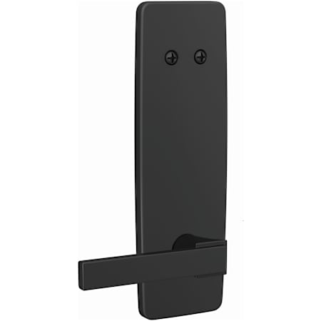 Schlage Custom Interior Only Non-Turning One-Sided Dummy with Northbrook Lever and Greene Trim Matte Black