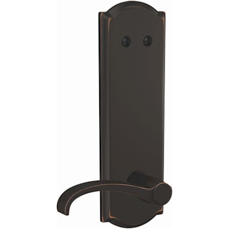 Schlage Custom Whitney One-Sided 3/4 Trim Dummy Interior Pack with Camelot Trim - Exterior Handleset Sold Separately Aged Bronze