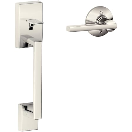 Schlage Century Lower Handle Set for Schlage Deadbolts with Latitude Interior Lever Polished Nickel