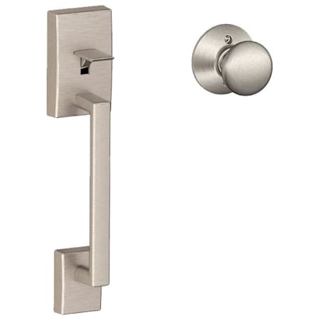 Schlage Century Lower Handle Set for Schlage Deadbolts with Plymouth Interior Knob Satin Nickel