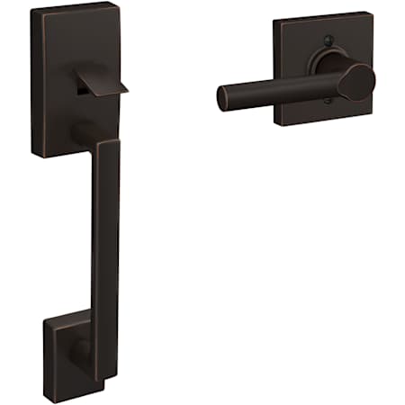 Schlage Century Lower Half Handleset for Schlage Deadbolts with Broadway Lever Aged Bronze