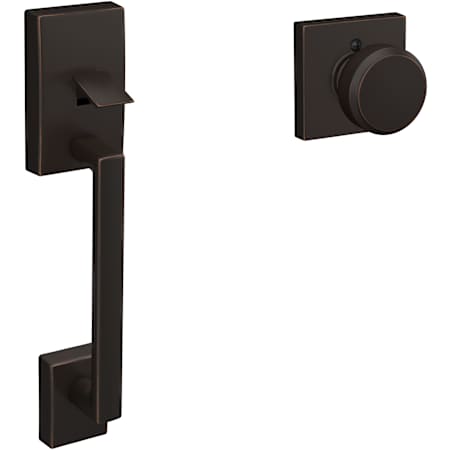 Schlage Century Lower Half Handleset for Schlage Deadbolts with Bowery Knob Aged Bronze