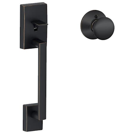 Schlage Century Lower Handle Set for Schlage Deadbolts with Plymouth Interior Knob Aged Bronze