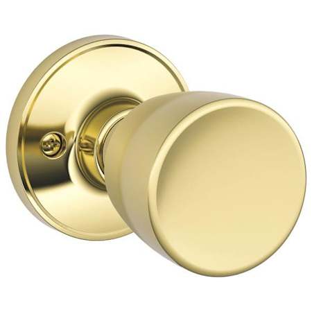 Schlage Byron Non-Turning One-Sided Dummy Knob from the J-Series (Formerly Dexter) Polished Brass