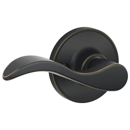 Schlage J-Series Lasalle Dummy Door Lever - Satin Nickel Non-Turning Handle For Double Doors