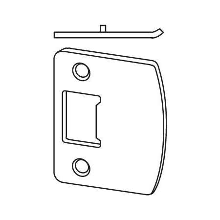 Schlage Radius Corner Full Lip Strike Plate (Formerly Dexter) Aged Bronze