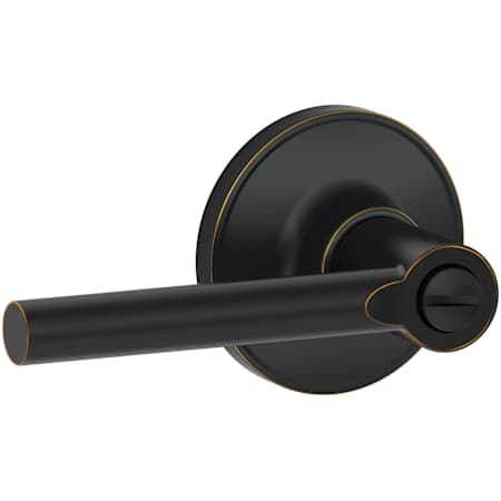 Schlage Broadway Privacy Door Lever Set from the J-Series Aged Bronze