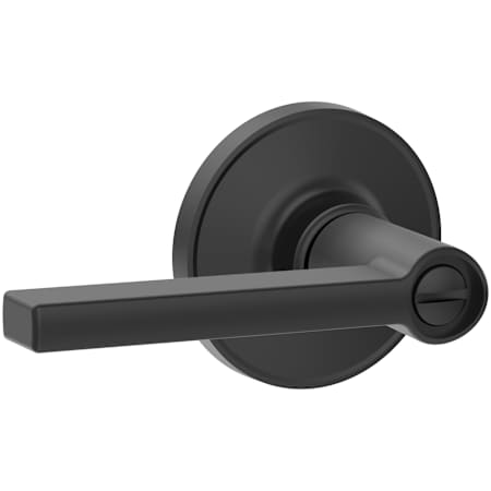 Schlage Solstice Privacy Door Lever Set from the J-Series Matte Black
