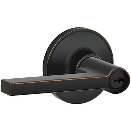 Schlage Solstice Single Cylinder Keyed Entry Door Lever Set (Formerly Dexter) Aged Bronze
