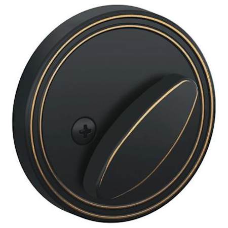 Schlage One Sided Deadbolt from the JD-Series (Formerly Dexter) Aged Bronze