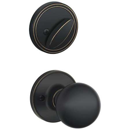 Schlage Corona Single Cylinder Interior Pack Handleset from the J-Series (Formerly Dexter) - Exterior Handleset Sold Separately Aged Bronze