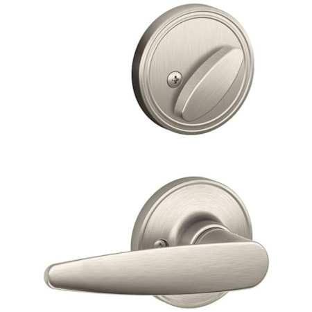 Schlage Dover Single Cylinder Interior Pack Handleset from the J-Series (Formerly Dexter) - Exterior Handleset Sold Separately Satin Nickel