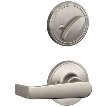 Schlage Marin Single Cylinder Interior Pack Handleset from the J-Series (Formerly Dexter) - Exterior Handleset Sold Separately Satin Nickel