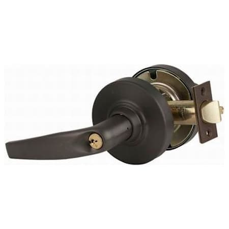Schlage Athens Heavy Duty Vestibule with Vandlgard Door Lever Set Oil Rubbed Bronze