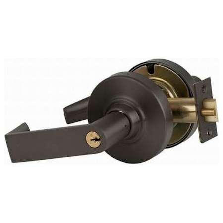 Schlage Rhodes Heavy Duty Classroom with Vandlgard Door Lever Set Oil Rubbed Bronze