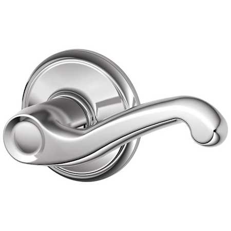 Schlage Flair Commercial Grade 2 Light Duty Right Handed Keyed Entry Lever Set Polished Chrome