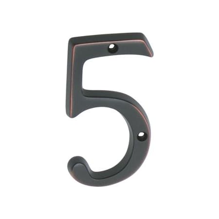 Schlage Classic House Number 5 Aged Bronze