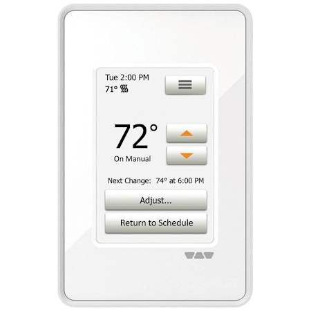 Schluter Systems Ditra-Heat Programmable Touch Thermostat Bright White