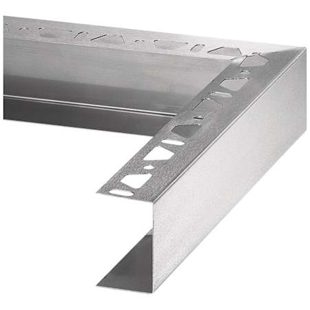 Schluter Systems Kerdi-Board-ZC 2" Out Corner Profile Brushed Stainless Steel