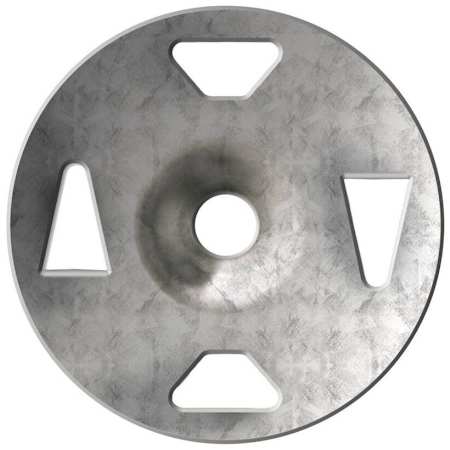 Schluter Systems Kerdi-Board-ZT 1-1/4" Diameter Galvanized Steel Washer - Pack of 100 Galvanized Steel