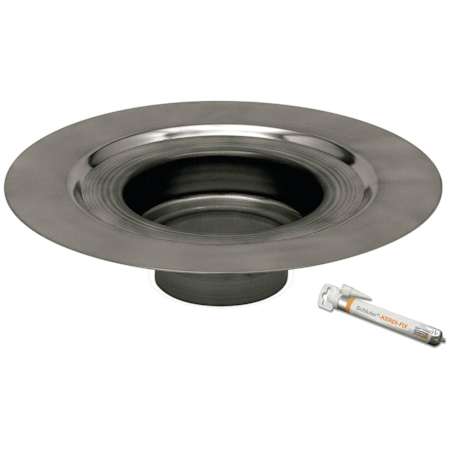 Schluter Systems Kerdi-Drain - Stainless Steel Drain Flange Kit - 2" Outlet Stainless Steel