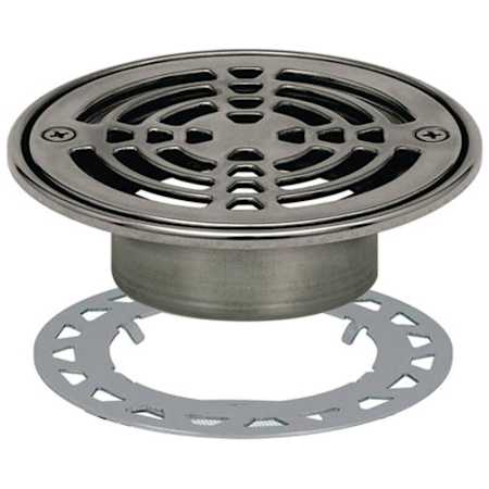 Schluter Systems Kerdi-Drain 6" Grate Kit - Round - Flange Kit Sold Separately Stainless Steel