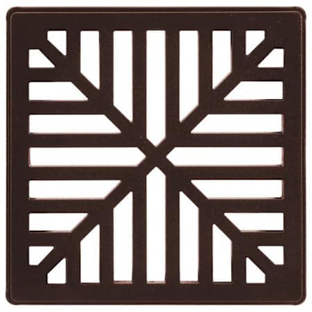 Schluter Systems Kerdi-Drain 4" Grate Kit - Quad - Flange Kit Sold Separately Bronze