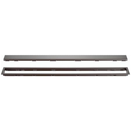 Schluter Systems Kerdi-Line 3/4" Frame 28" Solid Grate - Channel Body Sold Separately Bronze
