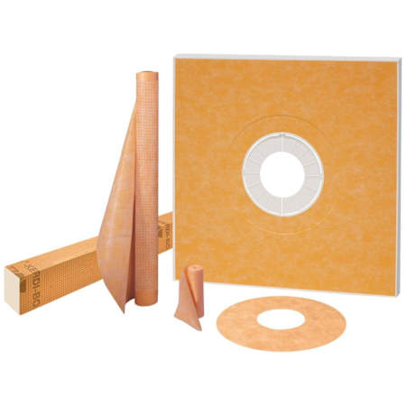 Schluter Systems Kerdi-Shower-Kit 48" x 48" Shower Kit - Less Drain Orange