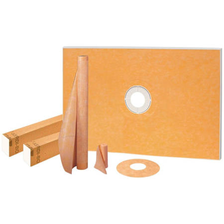 Schluter Systems Kerdi-Shower-Kit 48" x 72" Shower Kit - Less Drain Orange