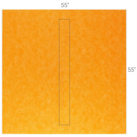 Schluter Systems Kerdi-Shower-LT/-LTSTS 55" x 55" Linear Shower Tray - Center Drain Placement Orange