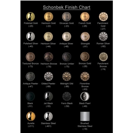 Schonbek-1250-Finish Chart