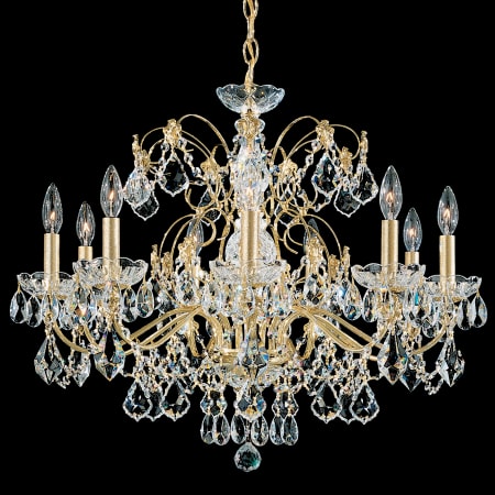 Schonbek Century 9 Light 26" Wide Crystal Chandelier Heirloom Gold