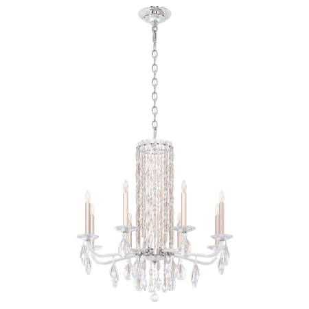 Schonbek Sarella 8 Light 30" Wide Crystal Chandelier with Heritage Crystals Antique Silver