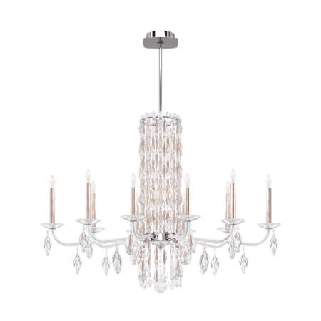 Schonbek Sarella 10 Light 41" Wide Crystal Chandelier with Heritage Crystals Antique Silver