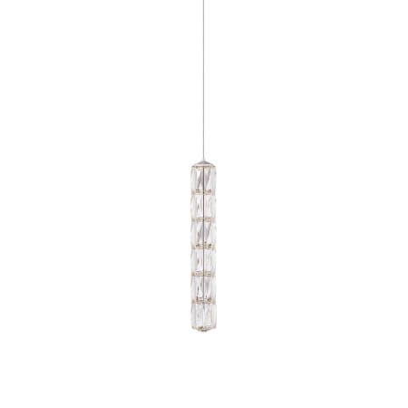 Schonbek Verve LED 3" Wide LED Crystal Mini Pendant Stainless Steel