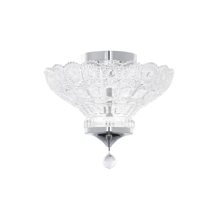 Schonbek Sterling 12" Wide LED Semi-Flush Ceiling Fixture Polished Chrome