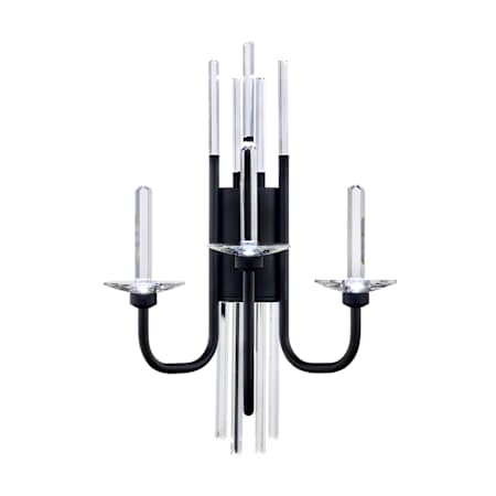Schonbek Calliope 3 Light 24" Tall LED Wall Sconce Black