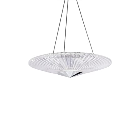 Schonbek Origami 19" Wide LED Crystal Pendant Polished Chrome