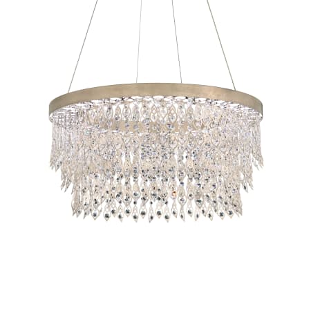 Schonbek Pavona 36" Wide LED Crystal Drum Chandelier Antique Silver