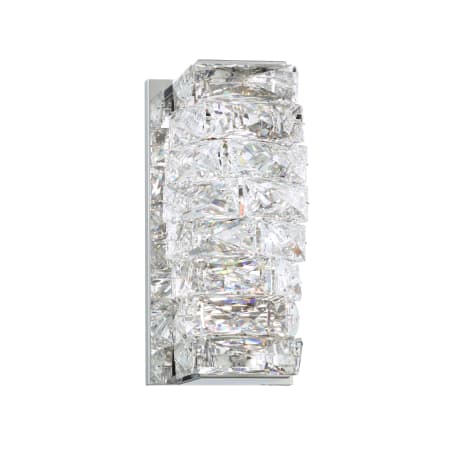 Schonbek Glissando 10" Tall LED Wall Sconce with Swarovski Crystals Stainless Steel