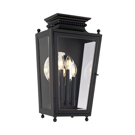 Schonbek Milton 4 Light 23" Tall Outdoor Wall Sconce Oil Rubbed Bronze